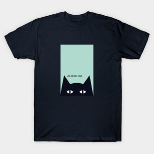 Black Cat says Good Morning Human T-Shirt